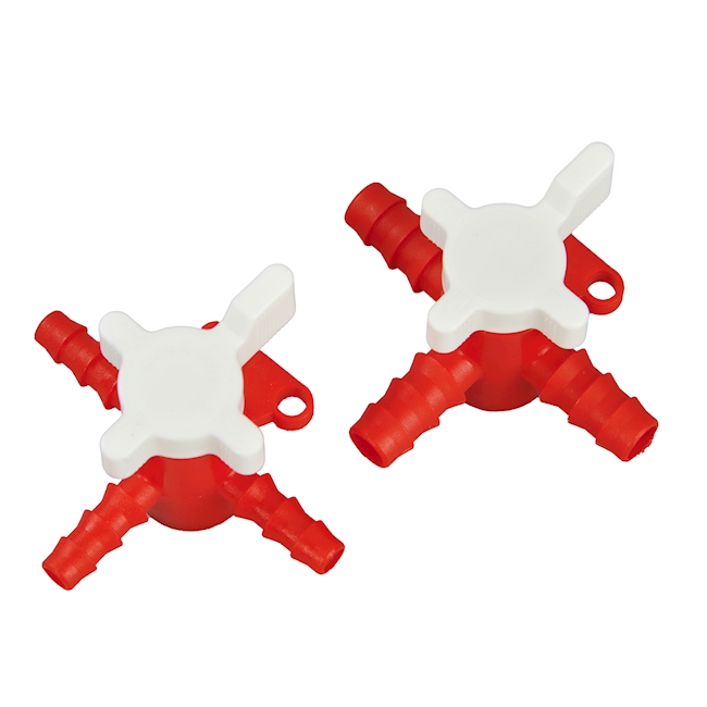 3-way valve 5-7mm, PP/PE